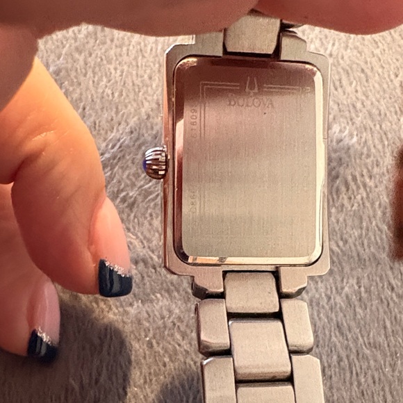 Bulova Silver Rectangular Watch - Picture 5 of 8